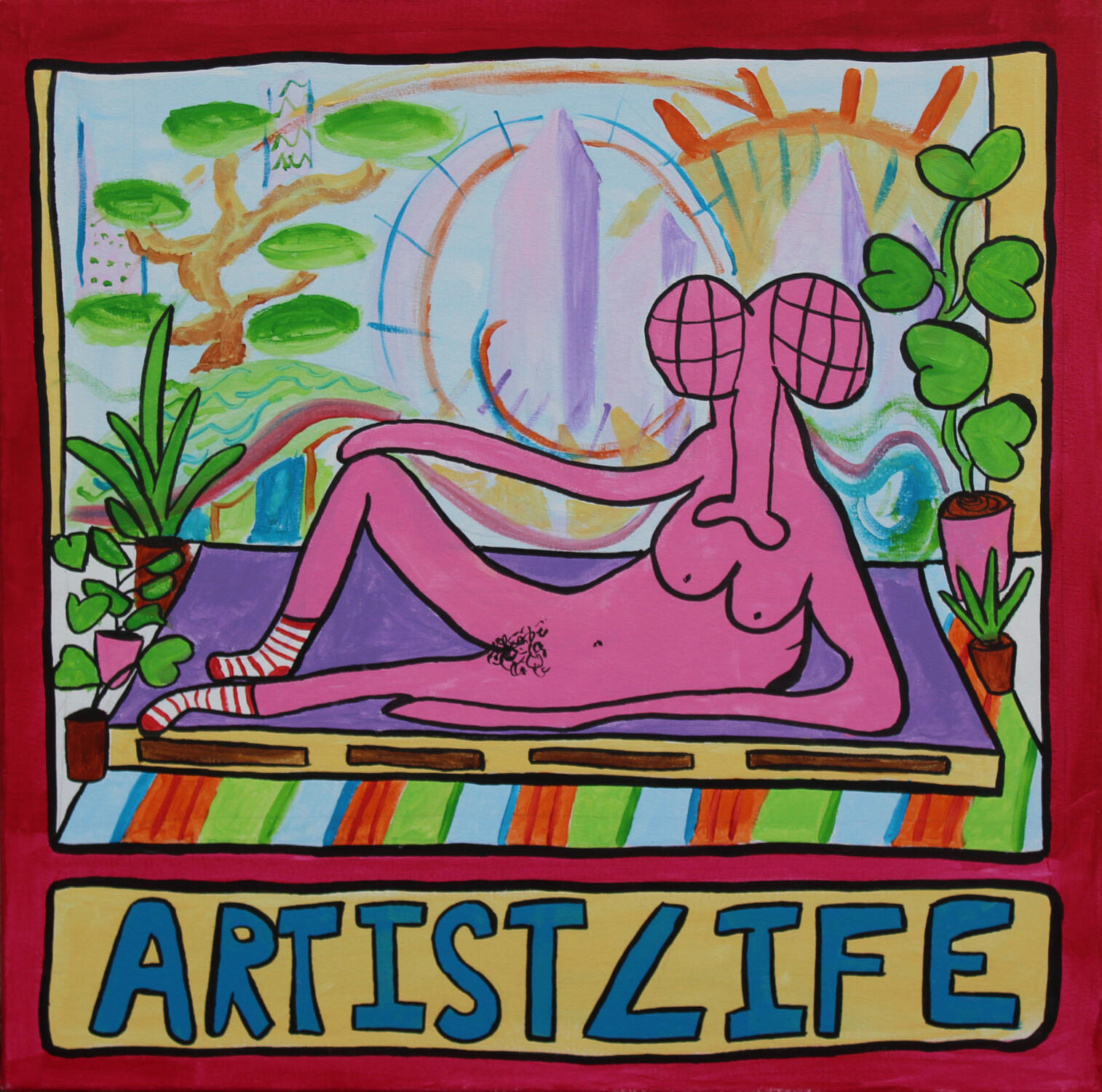 "Artist life" 2021 Acrylic on canvas