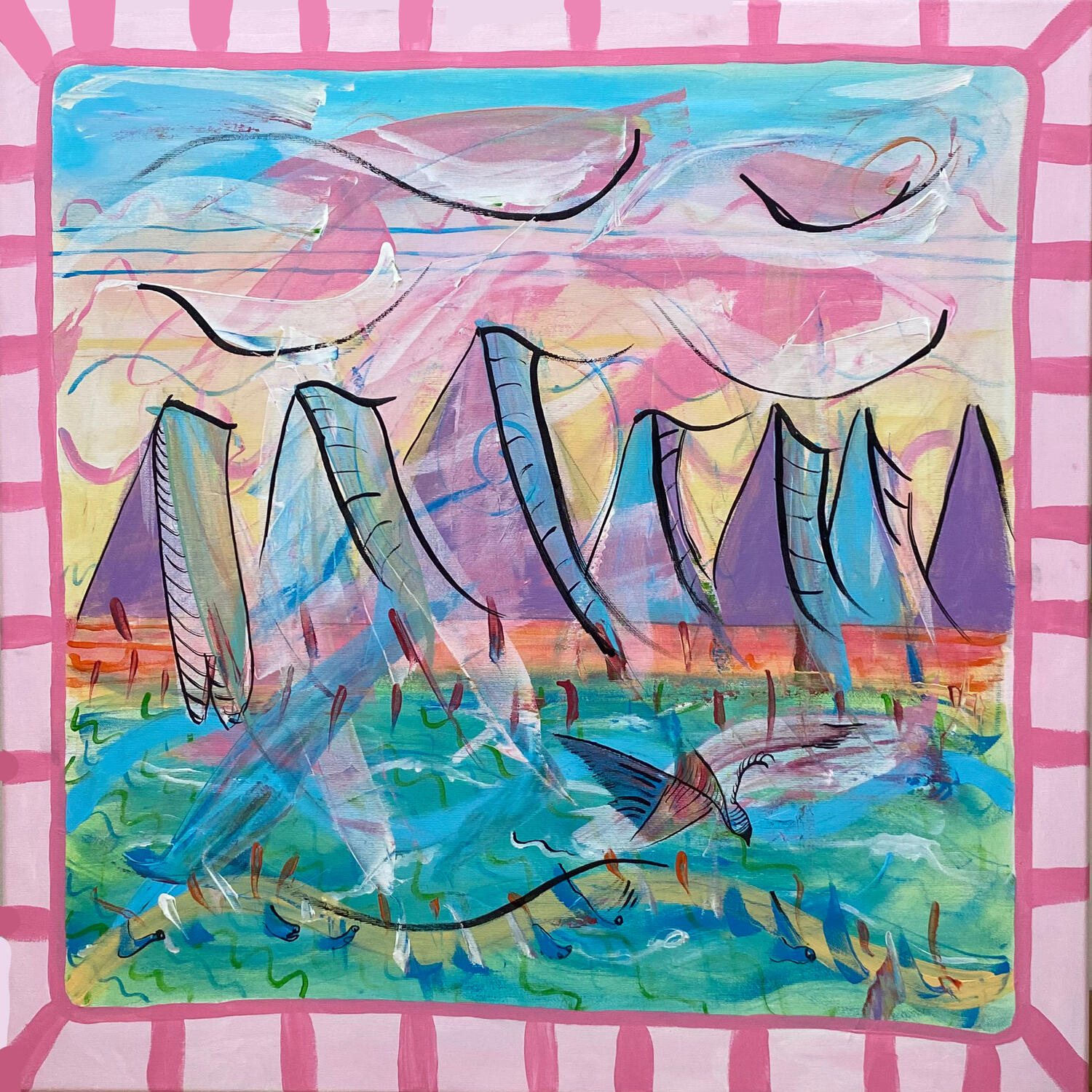 "Conception" 2022 Acrylic on canvas