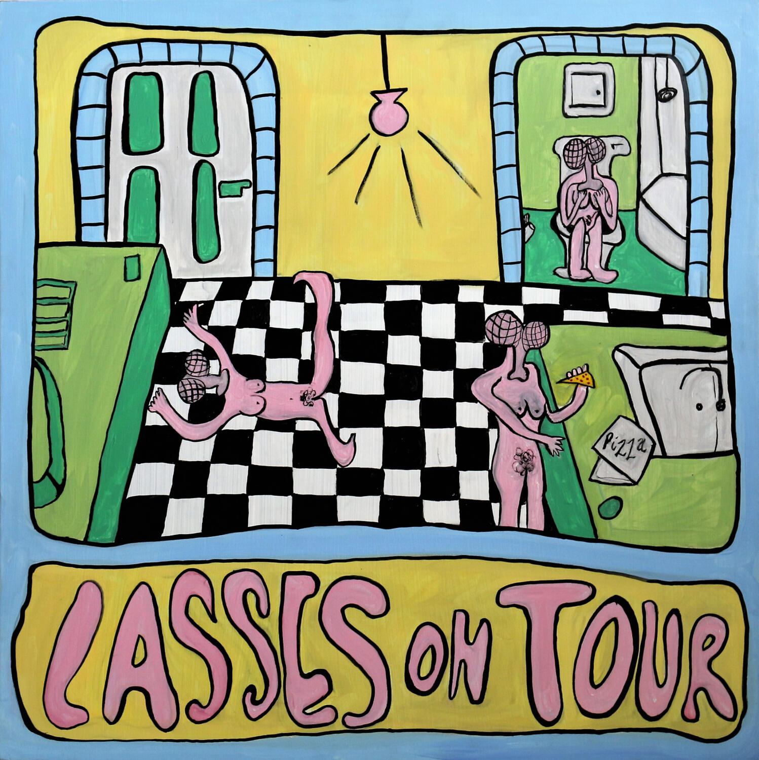 "Lasses on tour" 2019 Acrylic on canvas